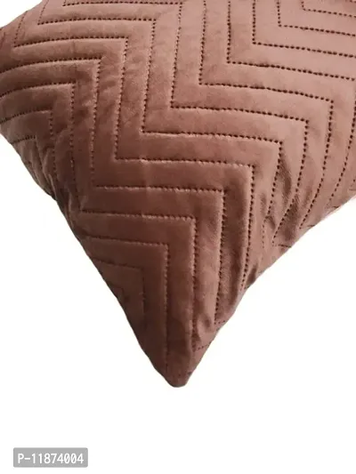 A Cube Luxury Solution Velvet Soft Solid Decorative Pillow Cushion Covers, Covers Only (16 x 16 Inch, Peach)-thumb4