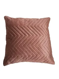 A Cube Luxury Solution Velvet Soft Solid Decorative Pillow Cushion Covers, Covers Only (16 x 16 Inch, Peach)-thumb2
