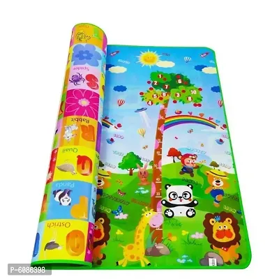 A Cube Luxury Solutions Double Sided Waterproof Baby Mat Baby Crawl Play Mat Kids Infant Crawling Play Mat Carpet Baby Play and Crawl Mat with Zip Bag to Carry (Large Size - 6 X 4 ft) Assorted Design-thumb0