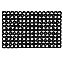 Rubber Door Mat Hollow(Black)-thumb2