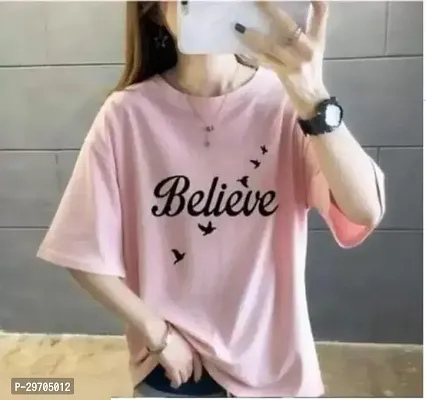 Women Printed Oversized Tshirt-thumb0