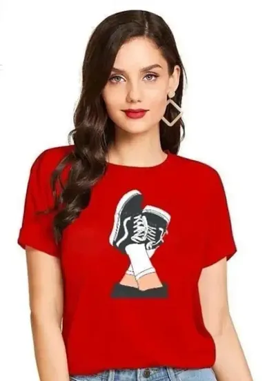 Elegant Round Neck T-Shirts For Women