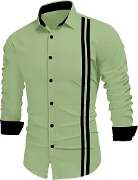 Stylish Cotton Blend Long Sleeves Shirt For Men-thumb3