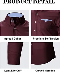 Stylish Cotton Blend Long Sleeves Shirt For Men-thumb3