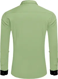 Stylish Cotton Blend Long Sleeves Shirt For Men-thumb2