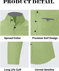 Stylish Cotton Blend Long Sleeves Shirt For Men-thumb4