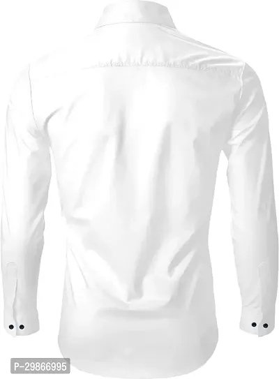 Stylish Cotton Blend Long Sleeves Shirt For Men-thumb3