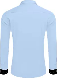 Stylish Cotton Blend Long Sleeves Shirt For Men-thumb2