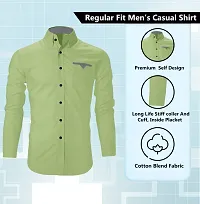 Stylish Cotton Blend Long Sleeves Shirt For Men-thumb1