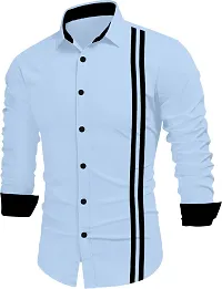 Stylish Cotton Blend Long Sleeves Shirt For Men-thumb3