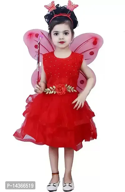 GR Fashion Girls Festive Dress with Wings