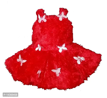 RG Collection Girls Party(Festive) Dress Jacket (1-2 Years, Red)-thumb3