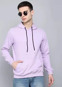 Trendy Fleece Solid Hoodies for Men-thumb2