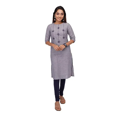 RANU Stylish Women's Kurta Straight for Girls Embroidered Dress Material Size S to 5XL