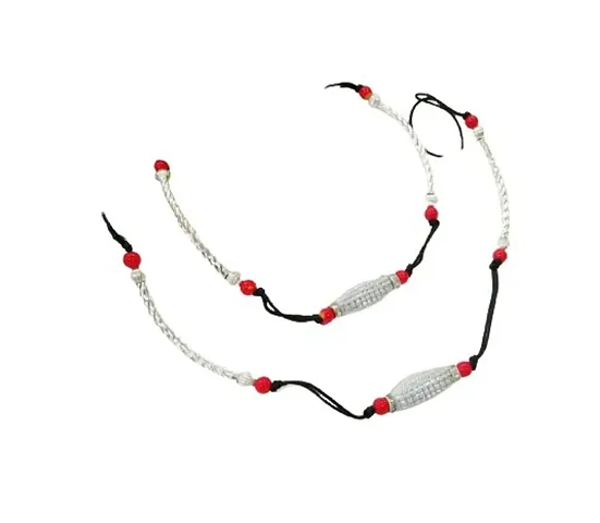 Trendy Oxidised Silver Anklets for Women