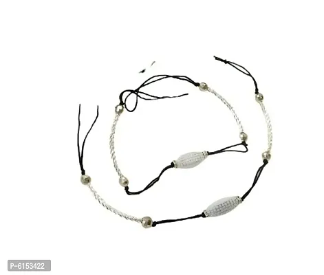 Trendy Oxidised Silver Anklet for Women