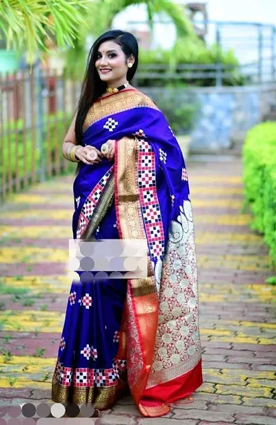 Banarasi Satin Silk Saree With Blouse Piece