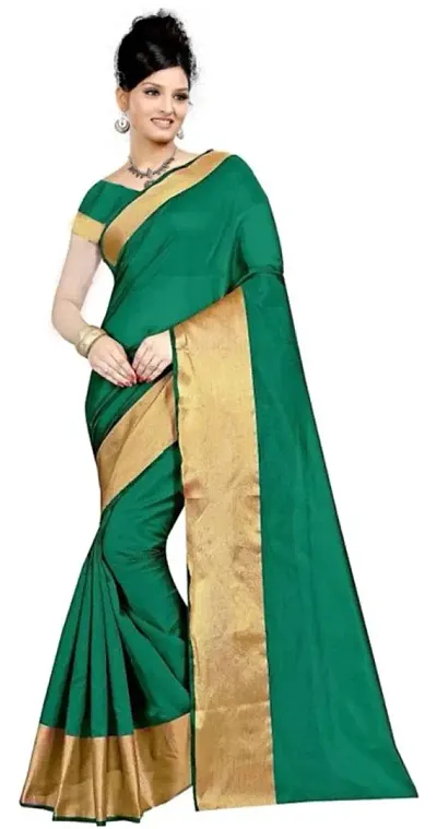 Cotton Silk Sarees With Blouse Piece