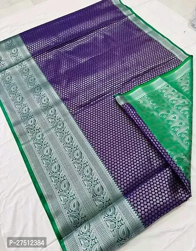 Kanjiveram Silk Banarasi Saree With Blouse Piece