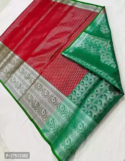 Kanjiveram Silk Banarasi Saree With Blouse Piece