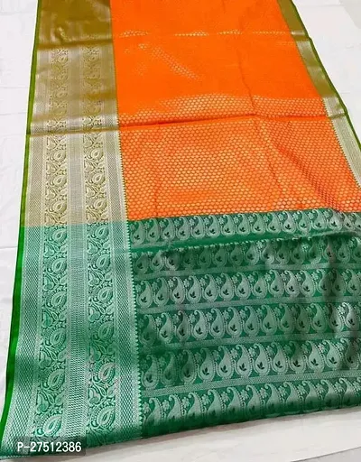 Kanjiveram Silk Banarasi Saree With Blouse Piece