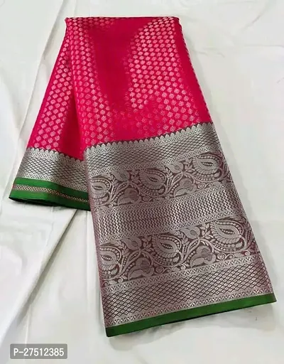 Kanjiveram Silk Banarasi Saree With Blouse Piece