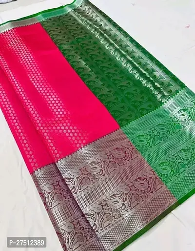 Kanjiveram Silk Banarasi Saree With Blouse Piece