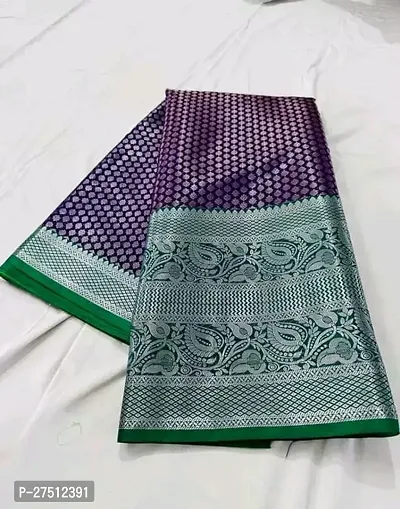 Kanjiveram Silk Banarasi Saree With Blouse Piece