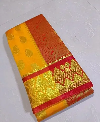 Banarasi Silk Jacquard Work Saree With Blouse Piece