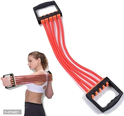 Adjustable Chest Expander 5 Ropes Resistance Exercise System Bands Strength Trainer for Home Gym Muscle Training Exerciser
