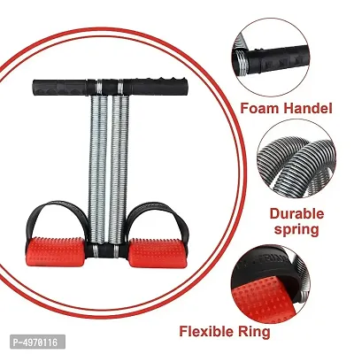 Double Tummy Trimmer with Sweat Belt Combo (Red)-thumb2