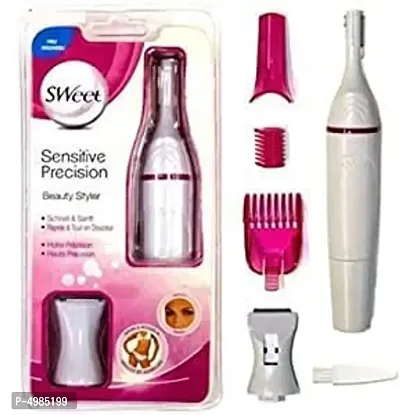Sweets Hair 5 in 1 Beauty Styler Hair Nose Complete Style and Trim Electric Trimmer for Women (pink)-thumb0