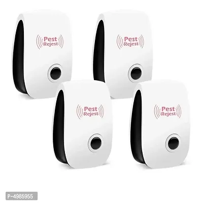 Latest Ultrasonic PACK OF 4 Pest Repellent Machine to Repel Lizard, Rats, Cockroach, Mosquito, Home Pest  Rodent Repelling Aid for Reject Ants Spider Insect Pest Control Electric Pest Repelling-thumb0