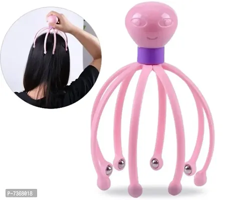 Head Massager Scalp Stress Relax, Head Scratcher with 8 Fingers, Head massage spring, Octopus Head Scalp, Deep Relaxation PACK OF 2PCS-thumb2