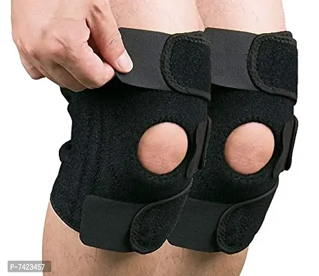 Adjustable Knee Cap Support Brace for Knee Pain, Gym Workout, Running, Arthritis, and Protection for Men and Women-thumb0