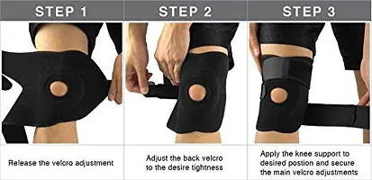 Adjustable Knee Cap Support Brace for Knee Pain, Gym Workout, Running, Arthritis, and Protection for Men and Women-thumb3