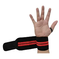 Wrist Wraps with Thumb Loop for Weightlifting, Powerlifting, Gym, and Crossfit - Wrist Support Band for Men and Women Pack of 1 Set-thumb1