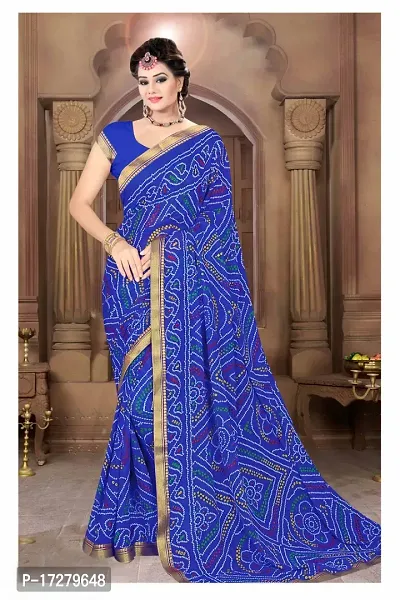 Buy online Georgette Bandhani Saree With Blouse from ethnic wear for Women  by Yashika for ₹499 at 72% off | 2024 Limeroad.com