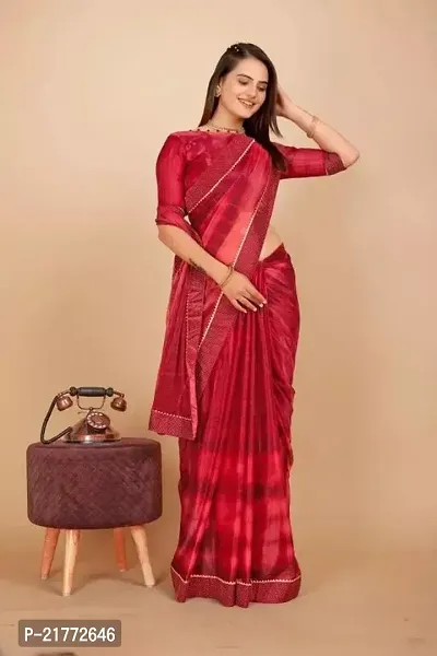 Stylish Fancy Designer Silk Blend Saree With Blouse Piece For Women