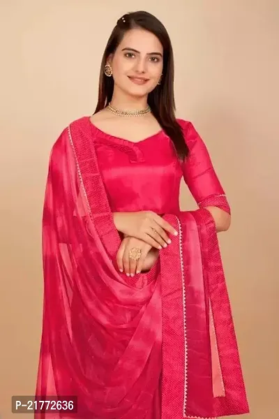 Stylish Fancy Designer Silk Blend Saree With Blouse Piece For Women