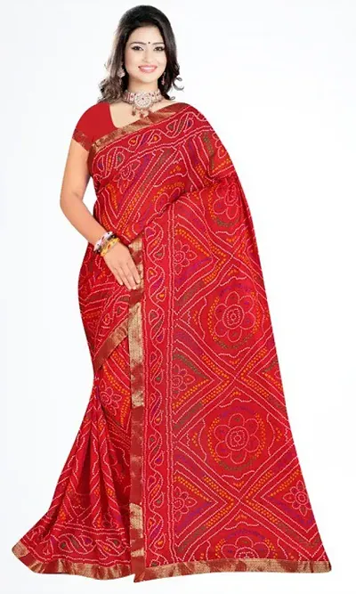 New In Georgette Saree with Blouse piece 