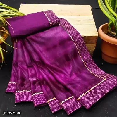 Fancy Lycra Saree with Blouse Piece for Women