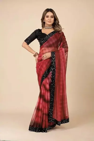 Trending Silk Blend Saree with Blouse piece 