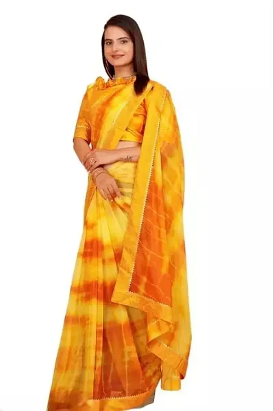 Hot Selling Silk Blend Saree with Blouse piece 