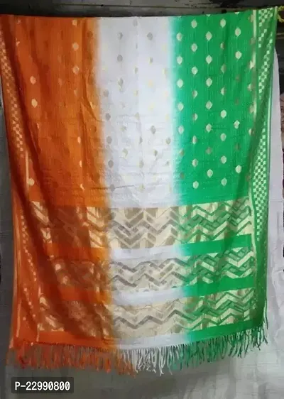 Dupatta Tiranga Banarasi Silk For Women-thumb0