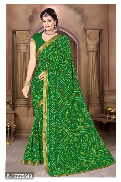 Buy RANI SAAHIBA Women's Pure Georgette Bandhej Saree Without Blouse Piece  (SKS1841_Multicolor) at Amazon.in