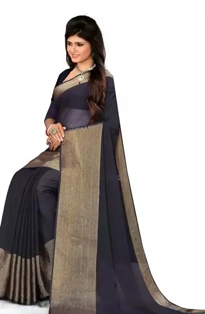 New In Chiffon Saree with Blouse piece 