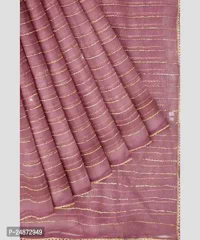 Fancy Kanjeeverem Silk Bollywood Striped Saree With Blouse-thumb5