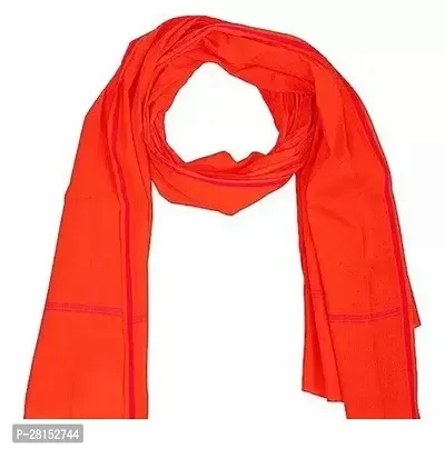 Stylish Pure Cotton Red Scarves For Men-thumb0