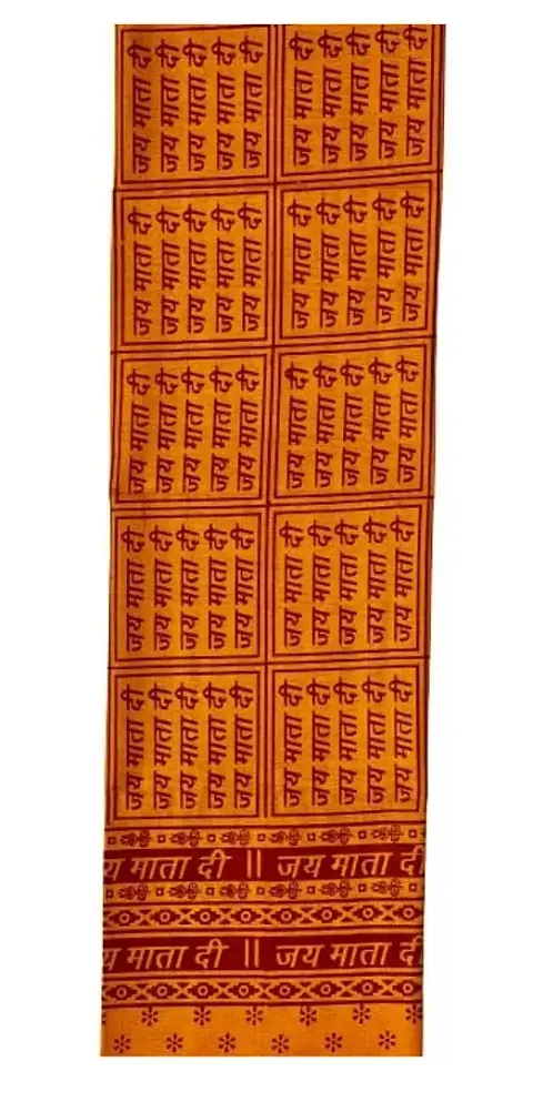 Stylish Pure Cotton Orange Printed Scarves For Men